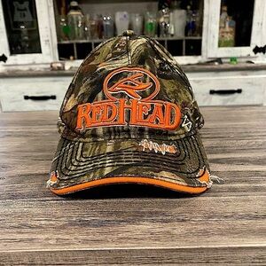 Red Head Camouflage Hunters Hat